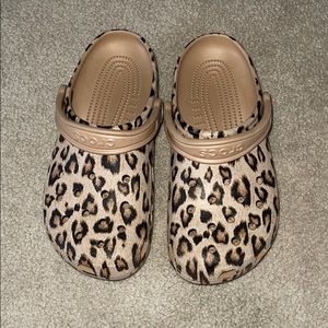 Cheetah crocs